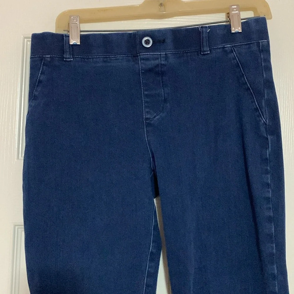 BetaBrand Jeans Medium Petite Size 30 Dark‎ Wash Stretch - Picture 3 of 8